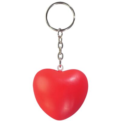 Heart Shape Stress Ball Keychain Thumbnail