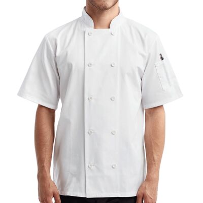 Unisex Short-Sleeve Recycled Chef's Coat Thumbnail
