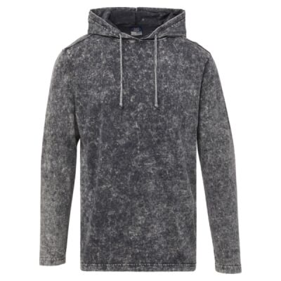 Loco Mineral Wash Hooded Long Sleeve T-Shirt Thumbnail