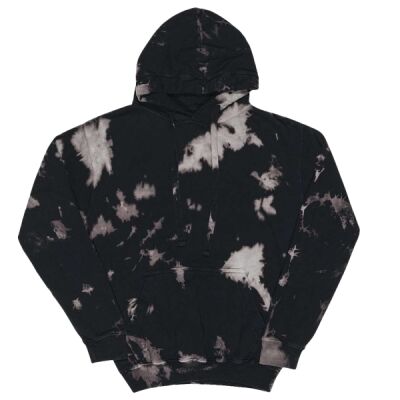 Premium Fleece Bleach Wash Hooded Sweatshirt Thumbnail