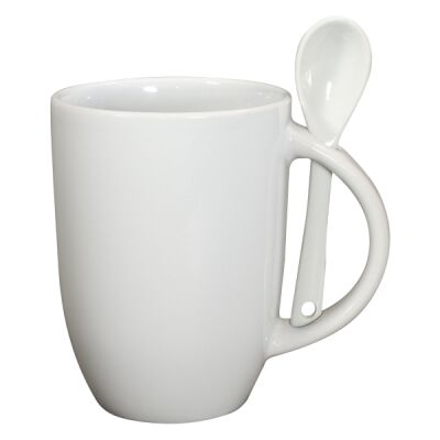 12oz Dapper Ceramic Mug With Spoon In Mailer Thumbnail