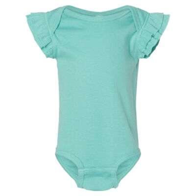 Infant Flutter Sleeve Baby Rib Bodysuit Thumbnail