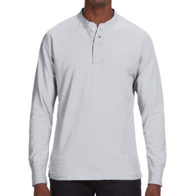Men's Vintage Brushed Jersey Henley Thumbnail