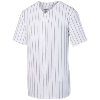 Youth Pinstripe Full Button Baseball Jersey Thumbnail