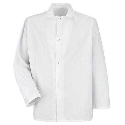 Men's Gripper-Front Short Butcher Coat Thumbnail