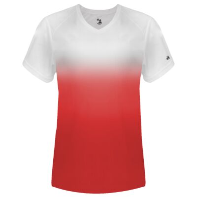 Women's V-Neck Ombre T-Shirt Thumbnail