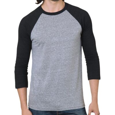 Unisex Three-Quarter Sleeve Raglan T-Shirt Thumbnail