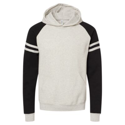 Nublend® Varsity Colorblocked Raglan Hooded Sweatshirt Thumbnail