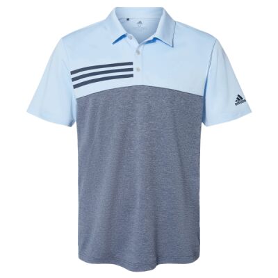 Heathered Colorblock 3-Stripes Polo Thumbnail