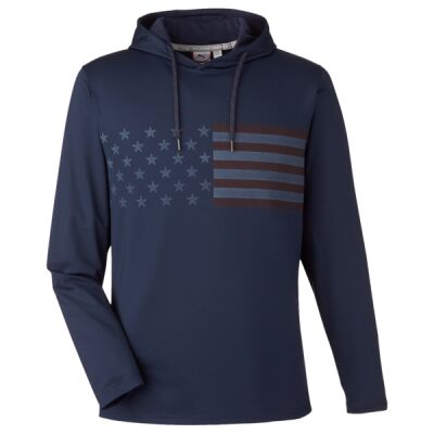 Men's Volition Striped Hooded Pullover Thumbnail