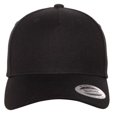 Premium Five-Panel Curved Visor Snapback Cap Thumbnail