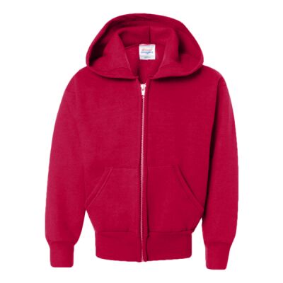 ComfortBlend® EcoSmart® Youth Full-Zip Hooded Sweatshirt - p480 Thumbnail