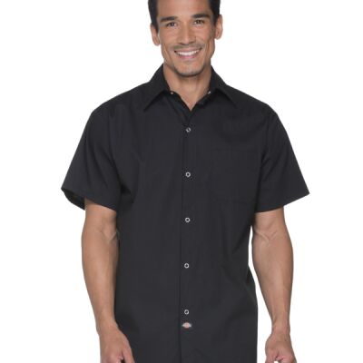DC60 - Dickies Chef Unisex Poplin Short Sleeve Cook Shirt Thumbnail