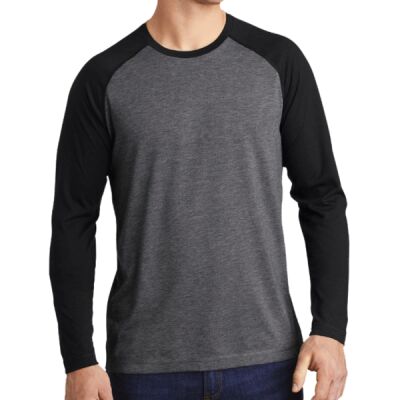® PosiCharge ® Long Sleeve Tri Blend Wicking Raglan Tee Thumbnail