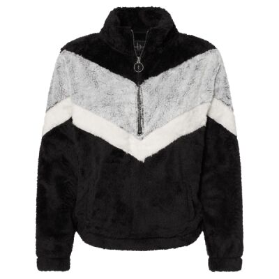 Women's Chevron Fuzzy Fleece Pullover Thumbnail