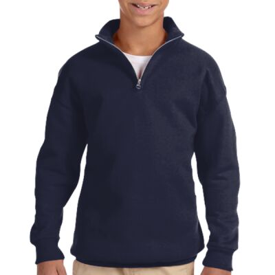 Youth NuBlend ® 1/4 Zip Cadet Collar Sweatshirt Thumbnail
